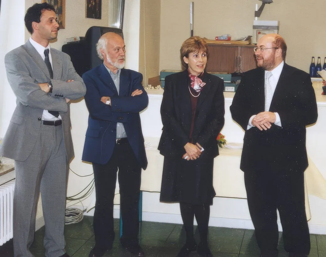 Mariette Scholtus entourée de collaborateurs lors de sa nomination à la direction de l’ADEM